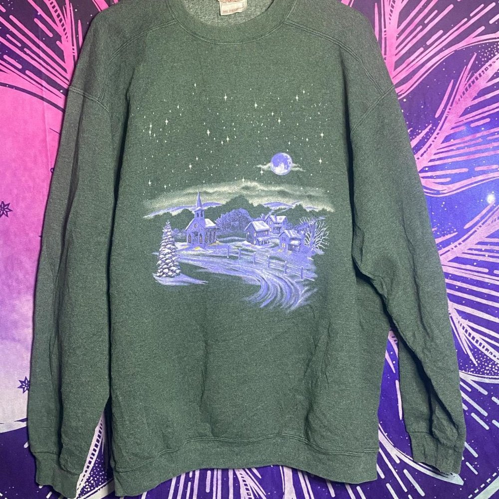 Vintage BVD Winter Village Sweatshirt